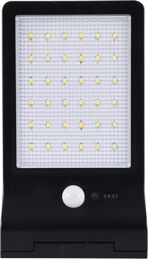 SYLVANIA Solar Flood Light Luminaire with Daylight Sensor, LED and Battery Included, 5000K, Black Finish - 1 Pack