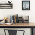MyGift Expandable Adjustable Barnwood Gray Wood Desktop Bookshelf Organizer, Display Shelf Book Rack