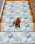 LBCASA 4 8 30 Inch Stair Treads Non Slip Indoor for Wooden Steps, Coastal Crab Pcs Stair Mats for Kids Elders Dogs, x