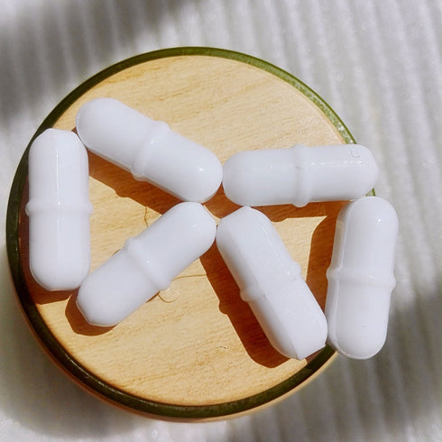 Laboratory Magnetic Stir Bars - PTFE Magnetic Stirrer Mixer Stir Bars (Diameter 7mm, Length 25mm) - 10 Pcs