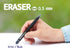 ERASER BALL 3 Color 0.38mm Erasable Gel Pen and Refills - Black Blue Red Ink, MB-300 (5 Pens)