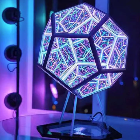 3D Acogedor Dodecahedron Light, USB Cube Light, LED Desk Table Lamp Light Gaming Light, Ambient Night for Home