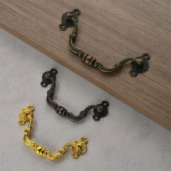 COOLHOOD Drawer Rings Pulls Zincs Alloy Dressers Knob Cupboard Handle Vintage Furniture Handle Bedsides Cabinet Pull