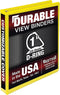 Samsill Durable 1 Inch Binder, Customizable Clear View, Yellow, Holds 225 Pages