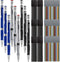 JOVITEC Mechanical Pencil Set, 21 Pieces, 9 Automatic Pencils, 12 Cases Refills for Draft Drawing