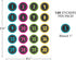 Teacher Chalkboard Brights Numbers Stickers