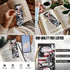 Wolf American Flag Bible Case for Men, Leather Bible Cover Bags for Adults with 2 Bookmark, Waterproof Protective