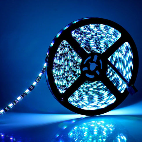 16.4FT 5M 5050 300LEDs SUPERNIGHT LED Strip Lights, SMD Waterproof RGB Color Changing Flexible LED Light Strip