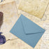 Whaline 50Pcs Dusty Blue A7 Invitation Envelopes Set, V-Flap Gift Card Sleeves for Mailing, 7.3x5.3 Inch