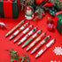 Cholemy 200 Pcs Christmas Pens Bulk, Xmas Novelty Ballpoint Pens with Black Ink for School Office Home