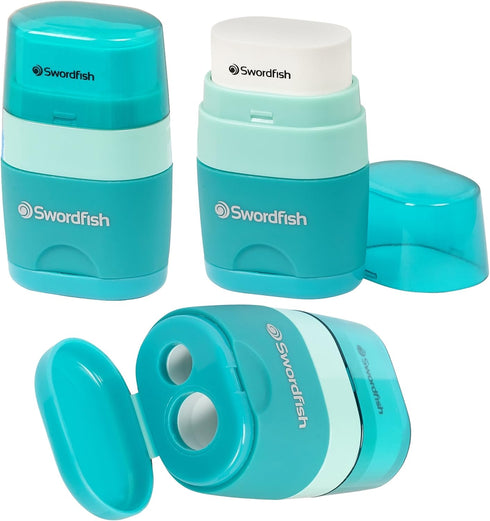 Swordfish "Twin Combo" Pencil Sharpener and Eraser