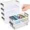 6 Pack Extra Large Pencil Box with Removable Divider, Thickened Pencil Case