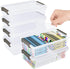 6 Pack Extra Large Pencil Box with Removable Divider, Thickened Pencil Case
