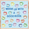 Winter Bulletin Board Set, Hot Cocoa Marshmallow Classroom Decoration, Warm Up with a Good Book Paper Cutouts for DIY