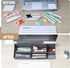 SELEAD Desktop Glass Whiteboard - Small Dry Erase Board with Organizer, Markers, Eraser, Holder for Home, School, Office