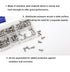 cSeao 100pcs Flanged Button Head Socket Cap M4 Screws Kit, M4x8mm/10mm/12mm/15mm/20mm, 304 Stainless Steel