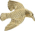 ELEOUTI Brass Bird Drawer Handle Vintage Cabinet Knobs Retro Brass Handles for Wardrobe