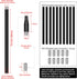 10 12-inch M10 180 Pieces Threaded Extension Poles Lighting Fixture Downrods Stems & Degrees Sloped Ceiling Adapter