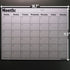 Volcanics Fridge Calendar Magnetic Dry Erase Whiteboard for Refrigerator Planners, 11.5 x 14.7 Inches