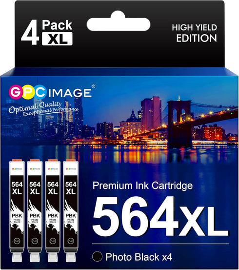 GPC Image Compatible 564XL Ink Cartridge Replacement for HP Printers, Combo Pack for HP 564XL 564 XL Ink Cartridge