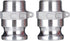 EASTRANS Aluminum 1.5" Camlock Fittings Type F, 2 PCS Cam and Groove Hose Coupling