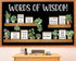 Greenery Bookshelf Bulletin Board Set Plant Motivational Classroom Decor Inspirational Quote Frame
