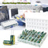 460Pcs 24Value Capacitor Assortment Box Kit, 6.3V-50V DIP 1uF-1500uF High Frequency Aluminum Electrolytic Capacitors