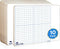 SCRIBBLEDO 10 Pack Dry Erase Graph Whiteboard, 11"x14", Double Sided Grid Board for Home School Classroom Use
