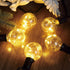 Talltreepho G40 38.5Ft 30 Bulbs+3 IP65 LED Outdoor String Lights, Spare Waterproof, Non-connectable, Patio Bistro Porch