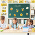 Whaline 26Pcs Bee Motivational Bulletin Board - Inspirational Bumble Bee Cutouts for School Wall Art Decor