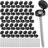 36 Set 3 Inch Shutter Screws and Caps Black Shutter Screws with