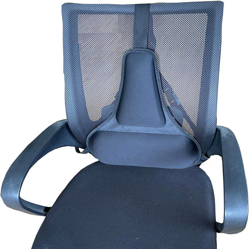 Tailbone (TD-GS1507-BLK) Tektrum Orthopedic Firm Gel Foam Back Support Lumbar Cushion for Home/Office Chair, Car Seat