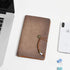 Wonderpool A6 Leather Journal, Refillable 6 Ring Binder Notebook with Lined Paper and Pen (Maroonpink)