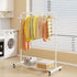 Closet, Sywhitta Clothing Rack on Wheels with Storage Shelf & Sturdy Metal Frame, Retail Clothing Rack for Hanging
