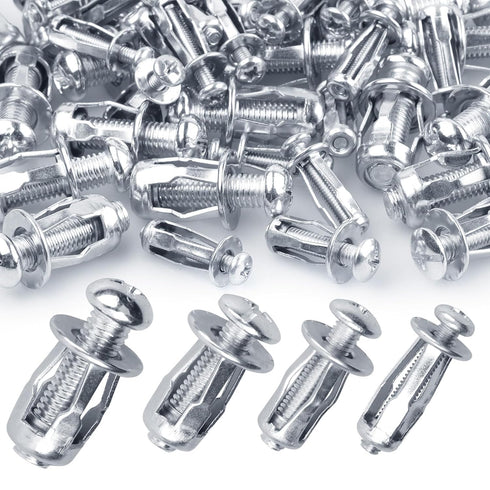 AOKLIT 80Pcs Expansion Screw Petal Nut, M4 M5 M6 M8 Jack Nuts, Petal