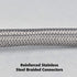 Plumb Pak PP23808 Ez Faucet Supply Tube, 3/8 X 1/2 In, 30 In L, Stainless Steel