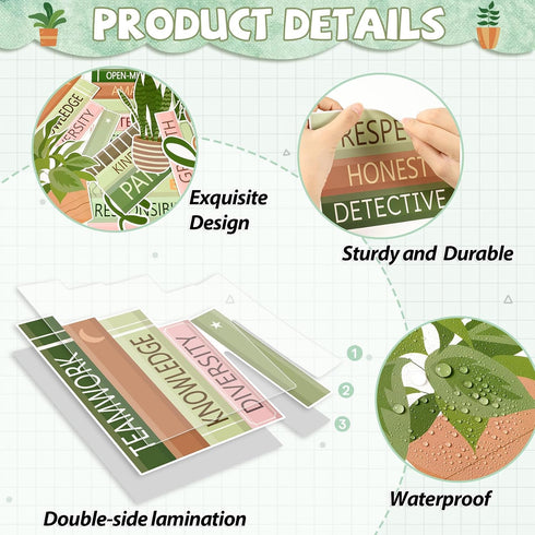 Set Bookshelf Bulletin Board Plant Greenery Classroom Decorations Reading Library Bulletin Board Potted Bookshelf Paper