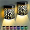 DenicMic Solar Wall Lights Outdoor Wall Sconce Fence Lighting for Patio Front