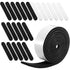 Outus 23 Pieces Hat Size Tape Reducer, Self Adhesive Foam Reducing Tape Roll (White+Black)