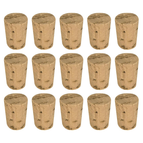 MECCANIXITY Tapered Cork, 12.7x9.5x17.5mm Natural Wooden Leakproof Cork Stoppers for Wine Beer Bottle Crafts, Dark