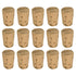MECCANIXITY Tapered Cork, 12.7x9.5x17.5mm Natural Wooden Leakproof Cork Stoppers for Wine Beer Bottle Crafts, Dark