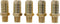 LTWFITTING Brass Coupler Fitting 5/8-Inch Hose Barb x 1/4-Inch Male NPT Vehicle Fuel Heater System (Pack of 5)