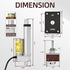 12V Linear Actuator - 4" Waterproof High Speed Actuator with 1000N/220lbs Stroke and Reverse Polarity Switch