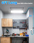 100W 14000LM 6000K 6FT IP66 LED Shop Light, Plug in Garage Light with Power Cord, Waterproof Work Bench Shop Lights
