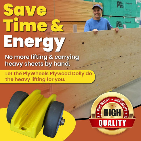PlyWheels Plywood Dolly and Drywall Dolly, Plywood cart, Drywall Cart, Panel Carrier, roll Any Material that fits into