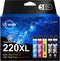 Uniwork T220 220XL Remanufactured Ink Cartridge Replacement for Epson 220 XL, 5 Pack
