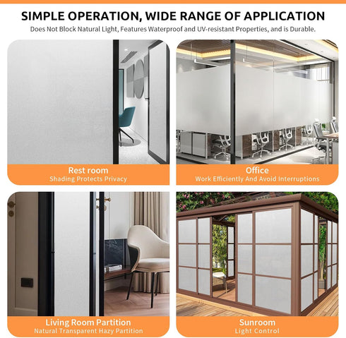 35oz Frosted Glass Paint Kit, Window Privacy Film Paint, Water-Based, Waterproof & UV Resistant, Frosted Glass Spray
