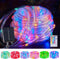 Brightown Solar String Lights Outdoor Waterproof, 18 Colors Changing 39FT Fairy Rope