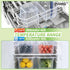 1/6 4" Commercial (4 Pack) Size Deep Plastic Food Pans with lids,Clear Polycarbonate Food Storage Containers