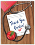 NobleWorks Jumbo Thank You Card for Nurse and Doctor (8.5 x 11 Inch) - Big Gratitude Greeting Card
